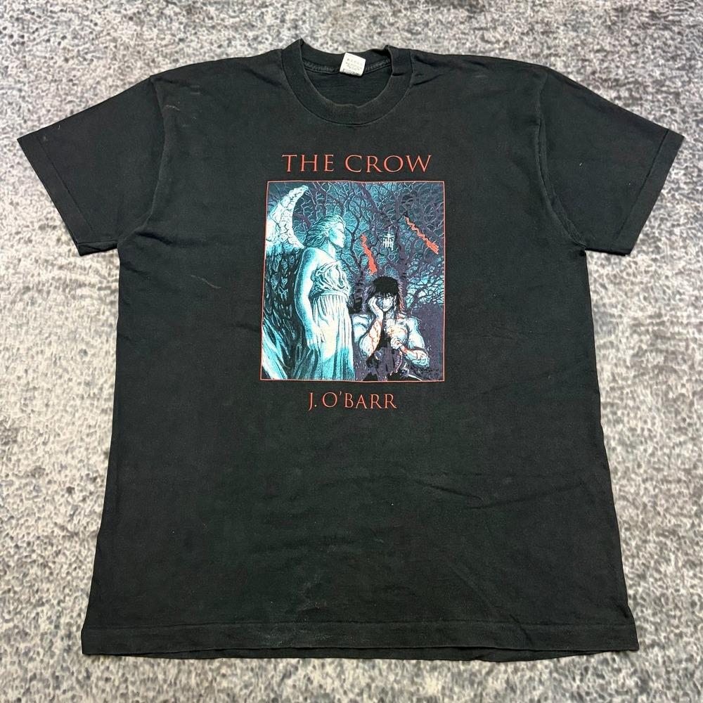 VTG 1994 The Crow James O'Barr T Shirt Pain Fear Irony Despair Death Promo XL